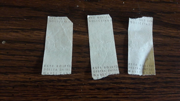 Lote De 3 Boletos De Tranvia 63 Año 1957 0