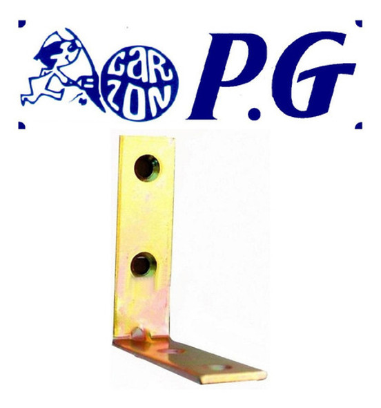 Pack 48 Escuadra Metalica 2,5cm X 2,5cm Bronceada Ece025 Pg 0