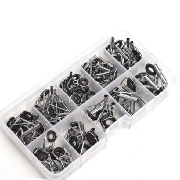 80pcs 10 Tamaños Caña Poste Guías Consejos Superior Ojo Anil 0 80pcs 10 Tamaños Caña Poste Guías Consejos Superior Ojo Anil 0