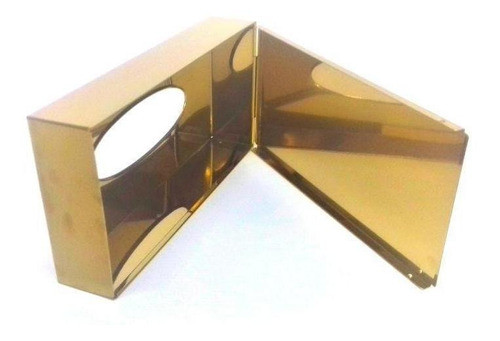 Porta-lenços De Papel De Aço Inox - Dourado By Fineza 1