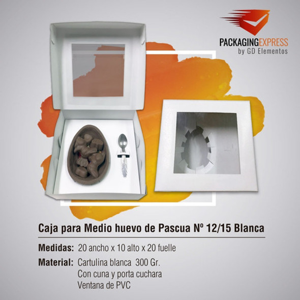 Caja Para Huevos De Pascua Nº 12 15 Medio Relleno Pack X100 1