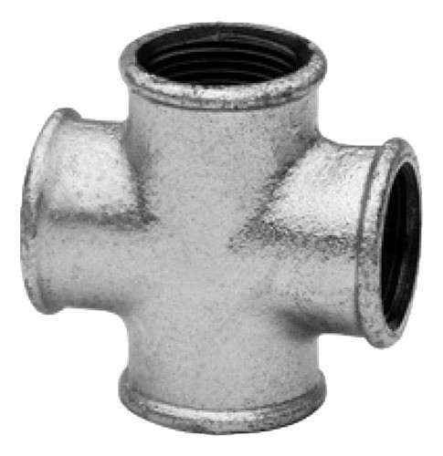 Cruz De Hierro Galvanizada Rosca Hembra Diam 11/4 Pulgada 0