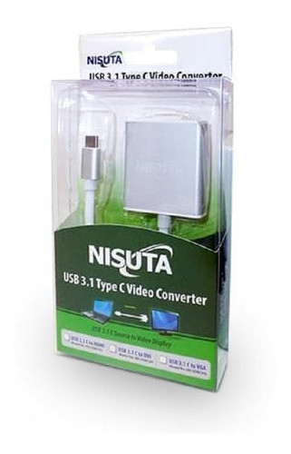 Conversor Usb C 3.1 A Hdmi 4k Hembra Nisuta 1