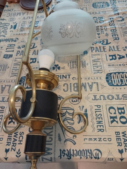 Farol Colgante Con Soporte De Bronce, Modelo Beyma 1 Farol Colgante Con Soporte De Bronce, Modelo Beyma 1