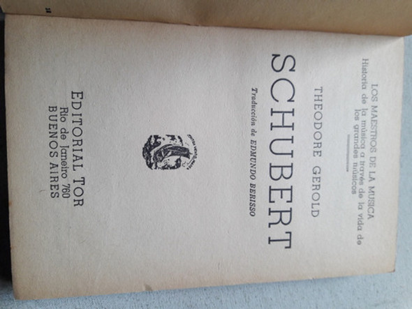 Los Maestros De La Musica - Schubert - Theodore Gerold 1