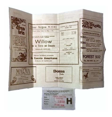 Willow - Fievel Un Cuento Americano. Programa Cine + Entrada 0