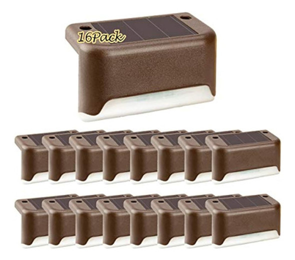 Solpex - Paquete De 16 Luces Solares Para Terraza Para Exter 1
