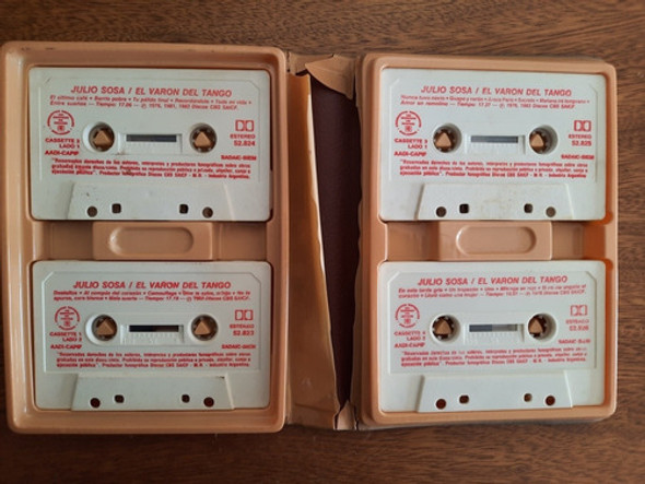 El Varón Del Tango - Julio Sosa - 4 Cassettes Con Estuche 1