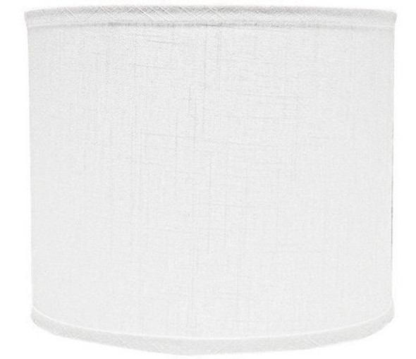 Ahs Lighting Sd146912wd Lámpara De Tambor De Lino Blanca Con 0 Ahs Lighting Sd146912wd Lámpara De Tambor De Lino Blanca Con 0
