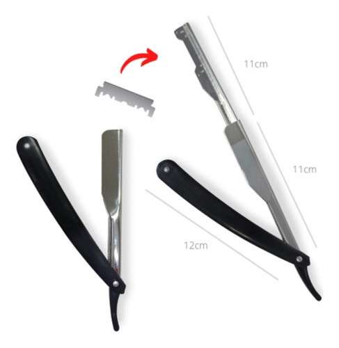 Navalha Metal Cortes Importado Barbear Preciso Barbear 1