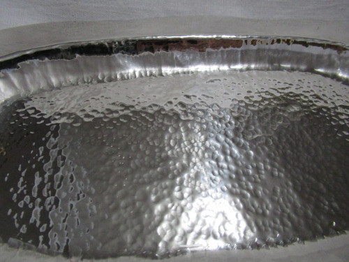 Antigua Bandeja Plata Boliviana Hecha A Mano 25.50 X 14.50cm 1