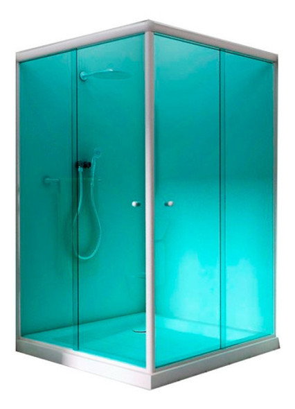 Box P/ Banheiro Vidro Cristal Incolor 8mm Temperado Blindex 1