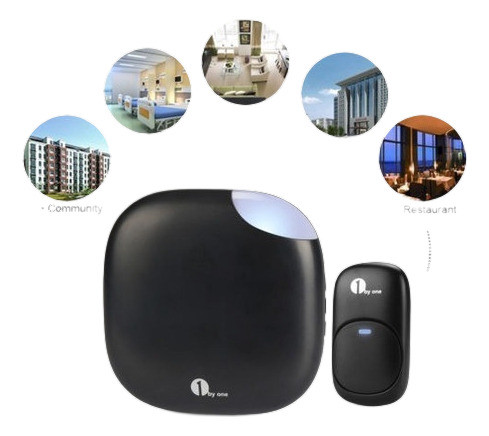 Timbre Inalámbrico Timbre 36 Tonos Diferentes Azul Led Flash 0