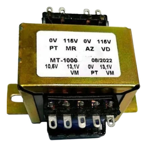 Trafo Força S1 10,5v S2 13,1+13,1v Entra 0-115+0-115v T1000 0
