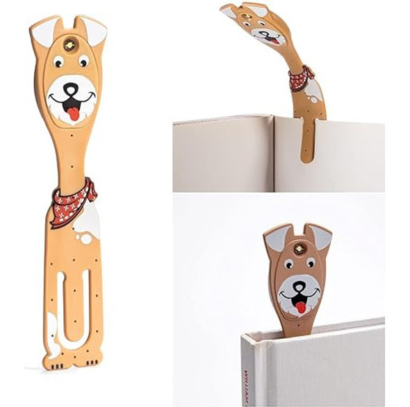 Luz Led De Lectura -marcador De Libros A Pilas Perro 0