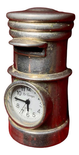 Reloj Miniatura Le Temps Plateado Buzón Antiguo Coleccion 0 Reloj Miniatura Le Temps Plateado Buzón Antiguo Coleccion 0