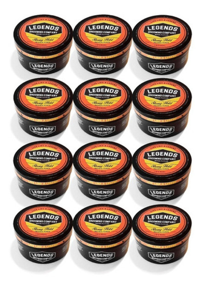 Pomada Fijacion Fuerte De 100gr Legends X12 Combo Barberia 0