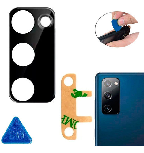 Vidrio Lente De Cámara Trasera Compatible Con Samsung S20fe 0