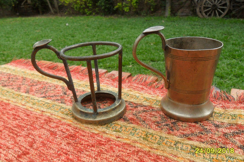 Lote De 2 Antiguos Posa Porta Vasos Capuchino 1
