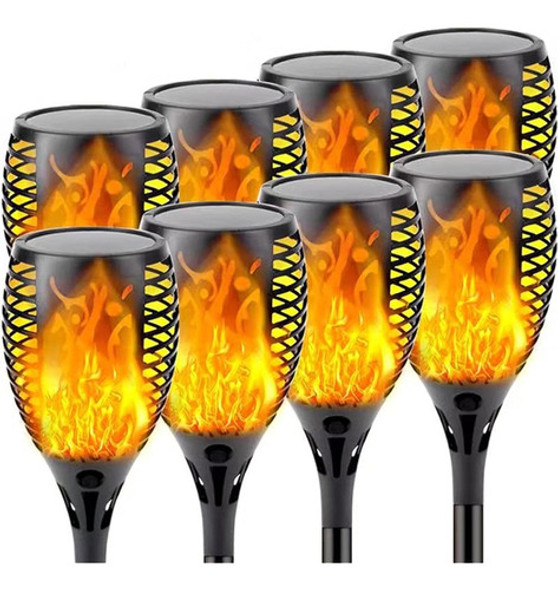 Paquete De 8 Luces Solares Decorativas Para Exteriores Con L 0