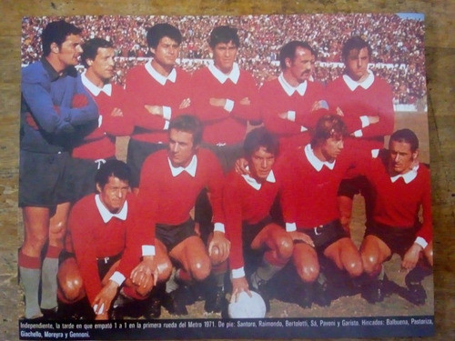 Recorte Independiente Primera Rueda Del Metropolitano 1971 0