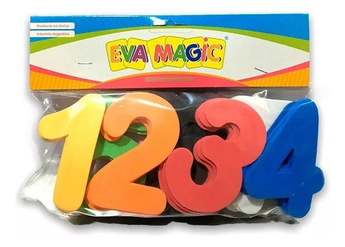 Set Numeros 0 Al 9 Goma Eva 50 Unidades 7 Cm C/u 0
