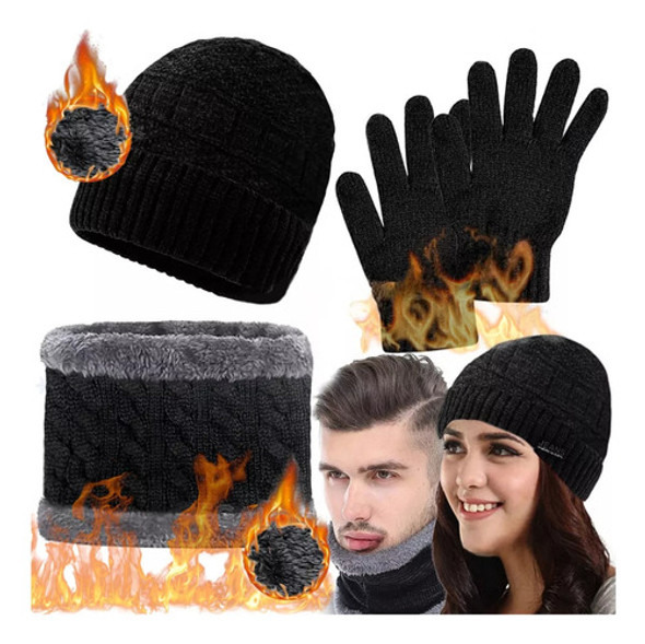 Kit De Invierno Guantes Magicos Gorro Cuello Peluche Unisex 0 Kit De Invierno Guantes Magicos Gorro Cuello Peluche Unisex 0