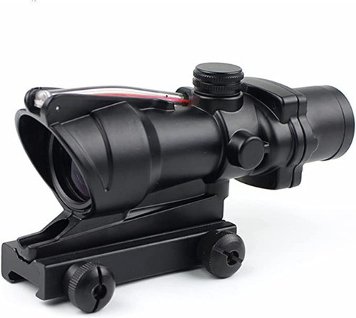 Mira Táctica 4x32 Con Visor De Fibra Óptica Red Dot Sight 0