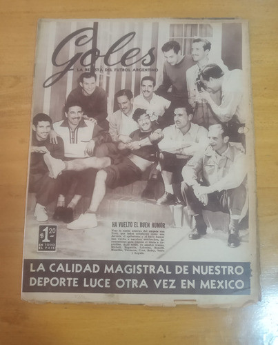 Revista Goles 354 - 22/3/55 Argentina Empato Con Peru 0