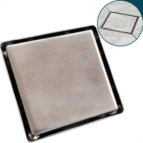 Ralo Quadrado 15x15 Invisível Oculto Inox Antiodor Sifonado 0