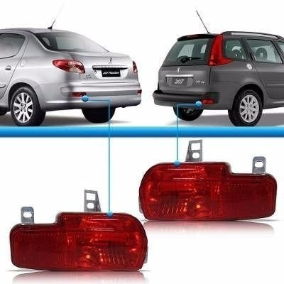 Faro Antiniebla Peugeot 207 Compact Izquierdo Con Baul 0