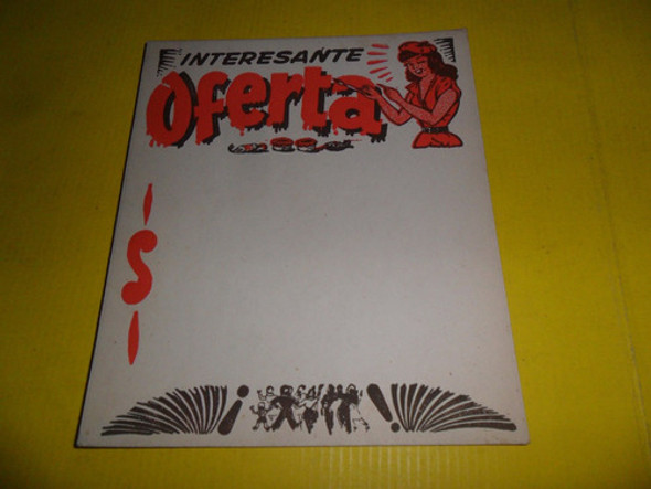 Antigua Publicidad Carton Interesante Oferta 0