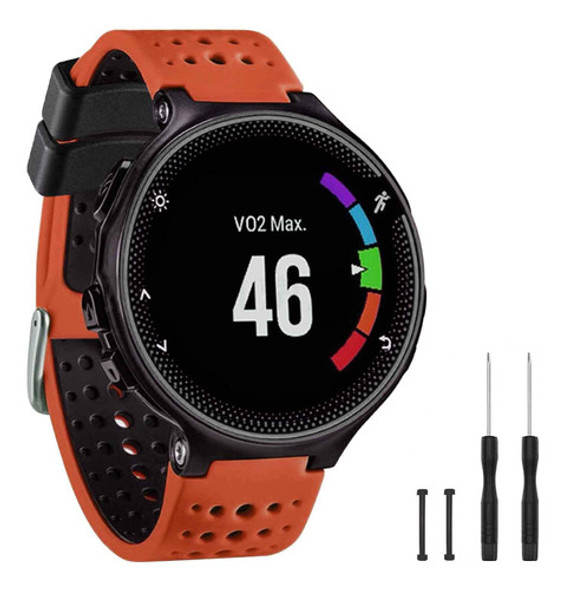Malla De Silicona Gvangel Para Garmin Forerunner 235 Naranja 0
