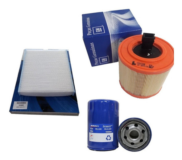 Kit 3 Filtros Originales Gm Chevrolet Cruze 1.4 0