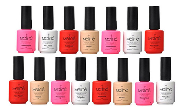 15 Esmaltes Semipermanentes Gel Uv/led Meliné Manicuria Uñas 0