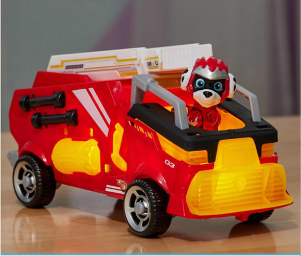 Paw Patrol Camion Con Figura De Accion Marshall Mighty Pups 1