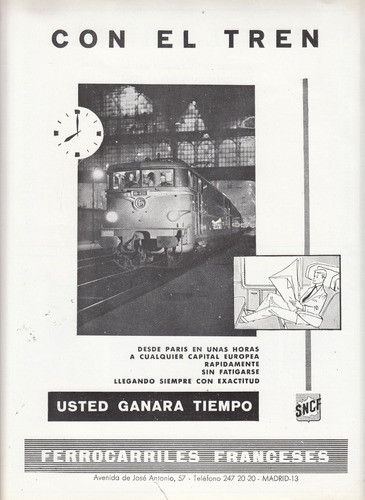 2 Antiguas Publicidades De Ferrocarriles De Francia Vintage 1