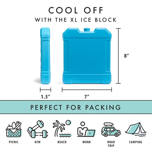 Enfriadora De Bloque Grande Azul De Fit And Fresh Cool Coole 1