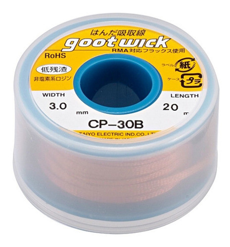 Malla Desoldante Goot Japon Rollo C-flux De Cobre Cp-30bf 0