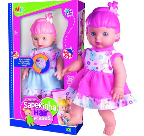 Boneca Sapekinha Fala Frases - Milk Brinquedos 1