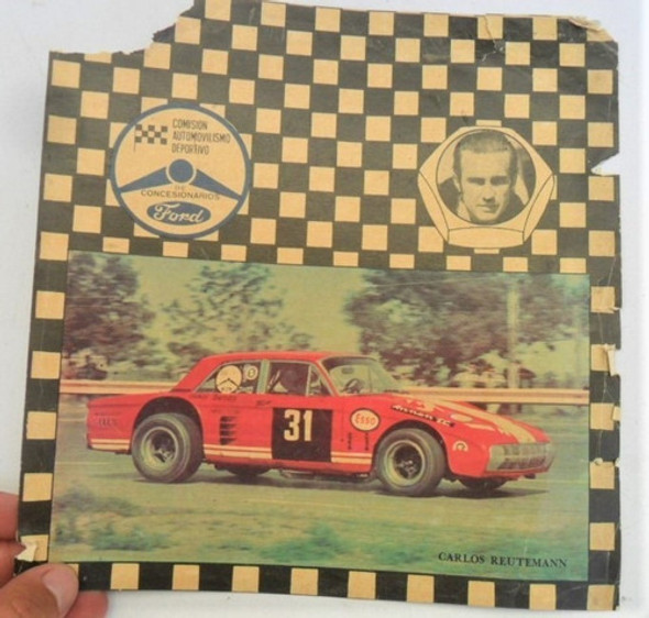 Antiguo Foto Folleto Ford Falcon Angostado Tc Reutemann 0 Antiguo Foto Folleto Ford Falcon Angostado Tc Reutemann 0