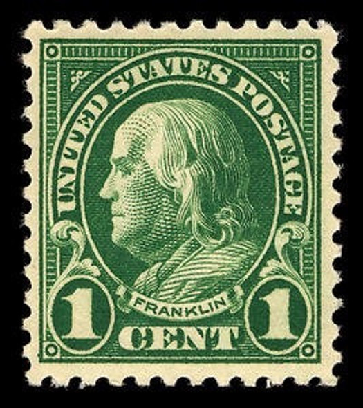 Sello Est Unidos United States Postage Franklin 1 Cent 1922 0