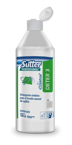 Detergente Lavavajillas Neutro Sutter Deter 3 Concentrado 1l 0