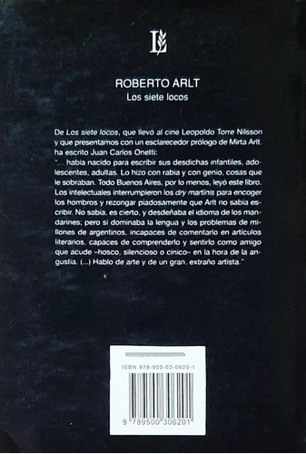Libro Los Siete Locos De Roberto Arlt 1