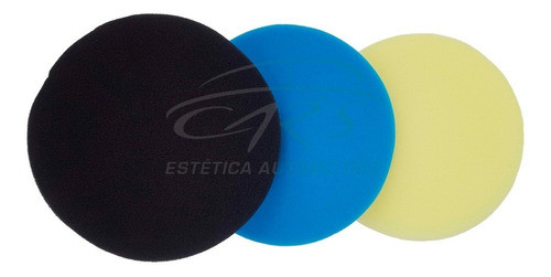 Kit X 3 Pads 3 Pulgadas Corte Pulido Acabado 3 Pasos 0