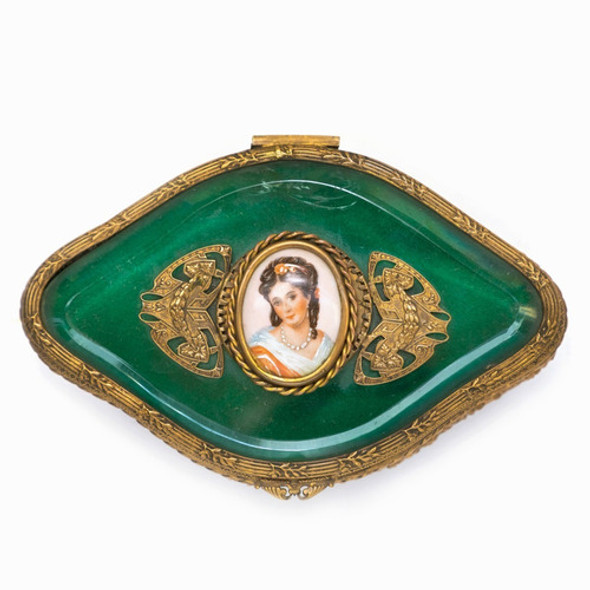 Antiguo Alhajero Cofre Estilo Francés 1