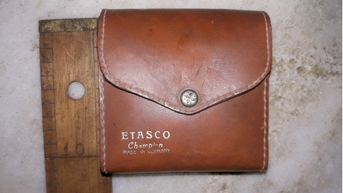 Antiguo Estuche,de Cuero,marca Etasco, Aleman 0