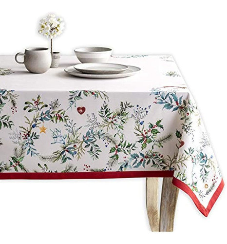 Maison D Hermine Holly Time 100 Otton Mantel Para Comedor De 0