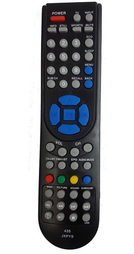 Control Remoto 435 Jxpys Para Sanyo Noblex Philco Jvc Sansei 0