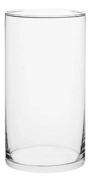Vaso De Vidro Polones Cilindrico Incolor 29cm 0